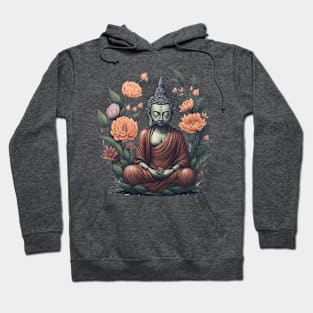 Floral Buddha 1 Hoodie